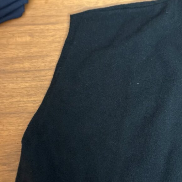 ANN TAYLOR WEDGE MOCK SLEEVELESS SWEATER SHELL NWOT $60 L BLACK - Picture 7 of 7
